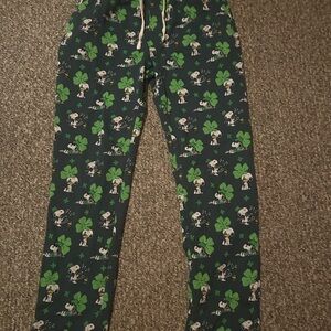 Women’s Green Snoopy Pants